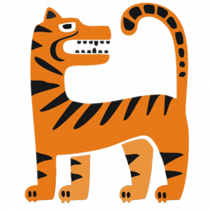 Tribal tiger icon